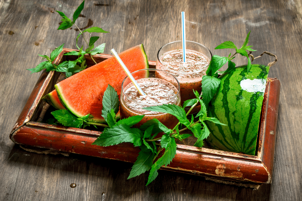 watermelon and mint smoothie